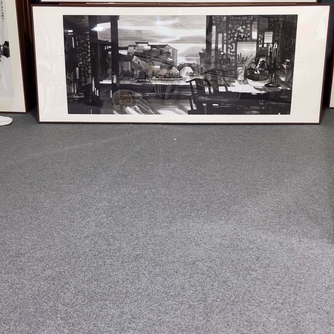 国画手绘画作品带框