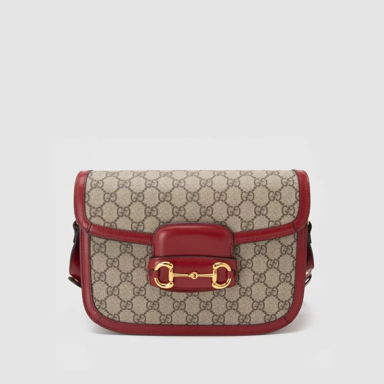 95新 GUCCI/古驰 1955mini老花拼红/BG23001743