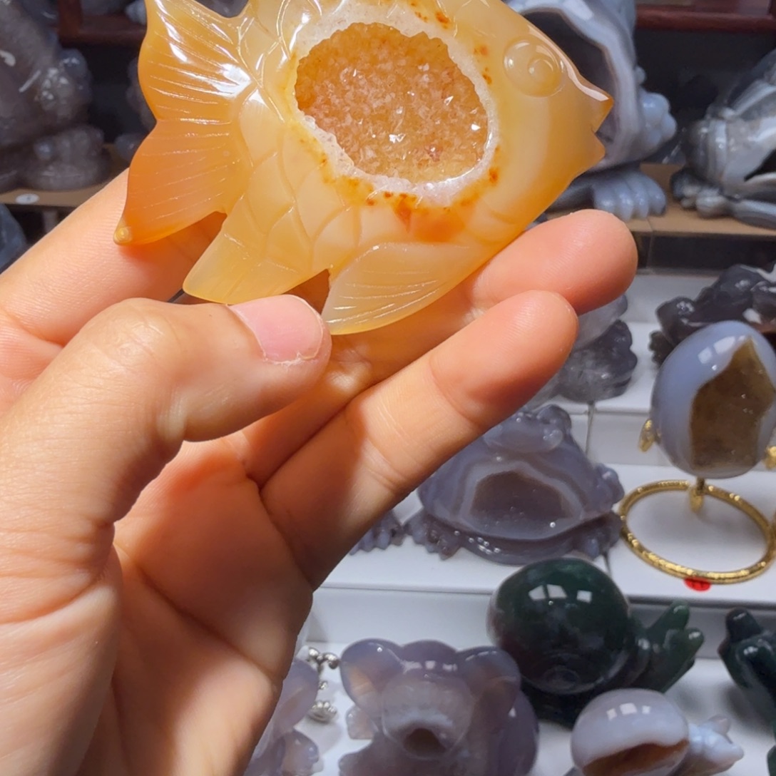 玛瑙/玉髓未镶嵌摆件