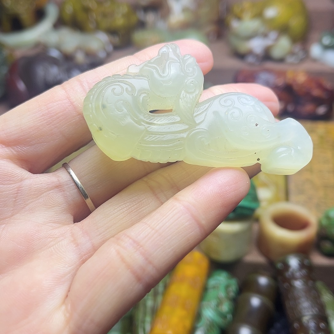 白玉菩提吊坠23。。