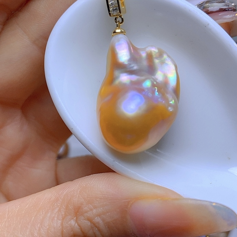 【闪购商品】淡水珍珠吊坠合金