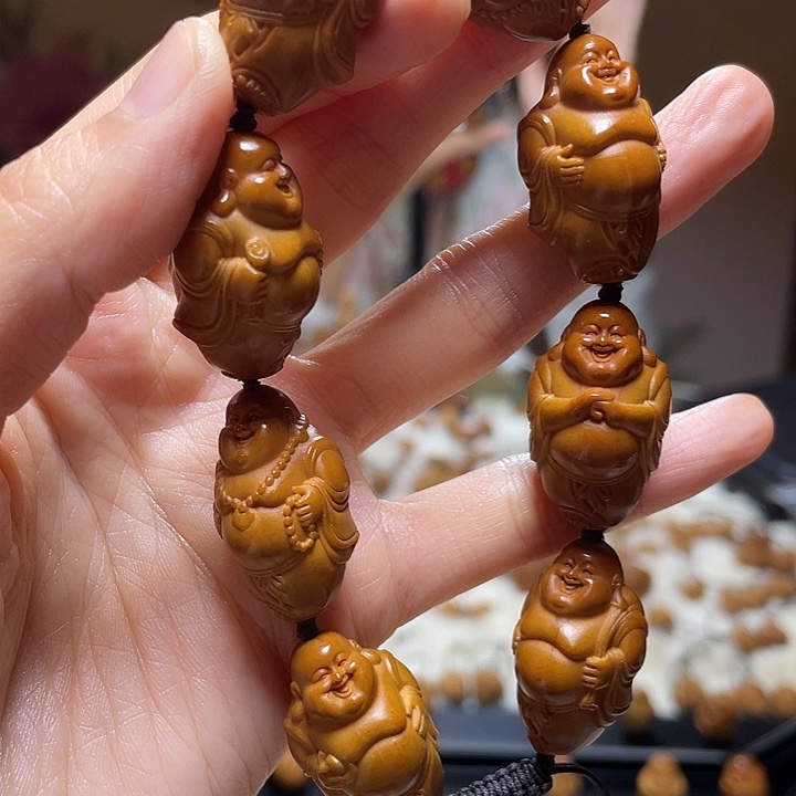 橄榄核吊坠小金条