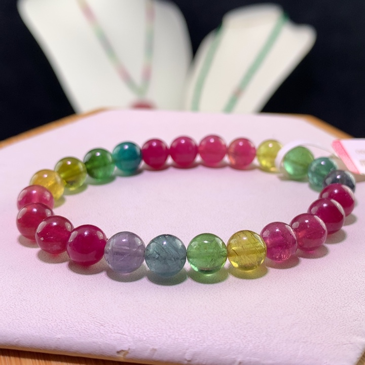 双色碧玺手链未镶嵌