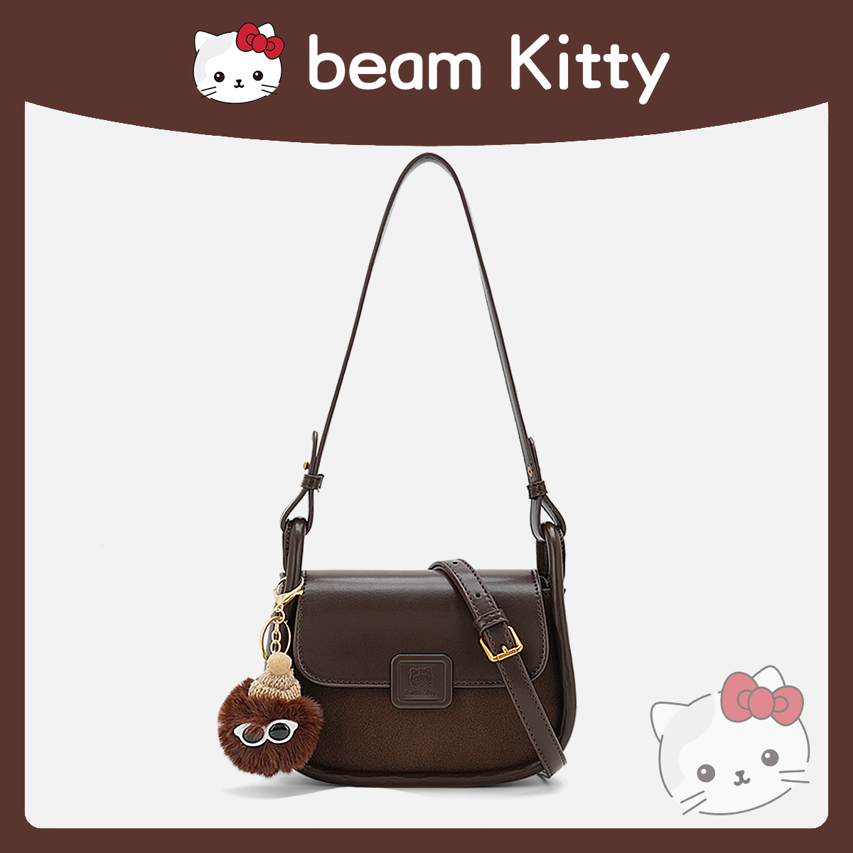 【小艺粉丝专属】beam Kitty新款复古设计感包盖包小方包-90039