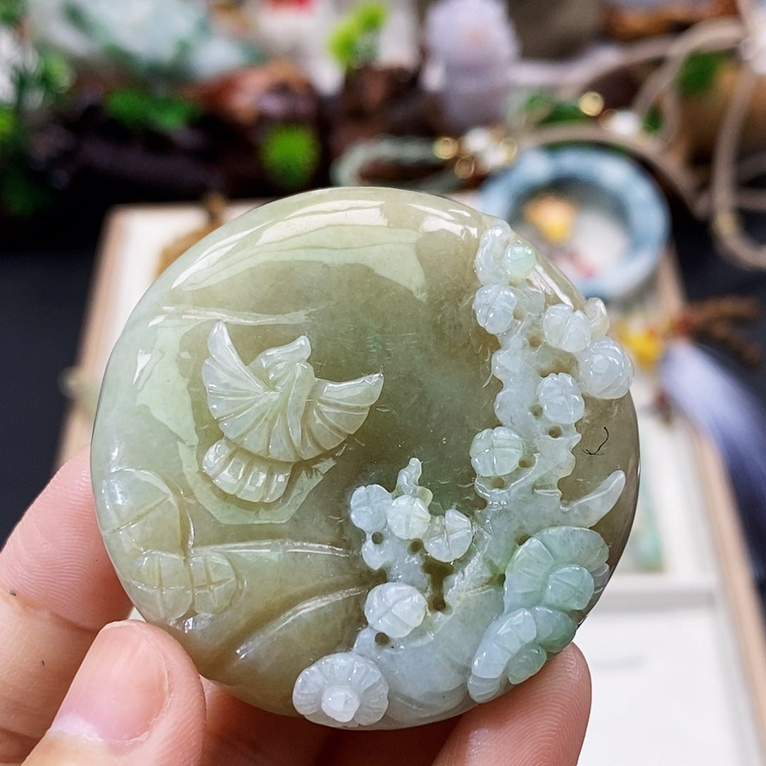 颈饰未镶嵌翡翠缅甸翡翠a货