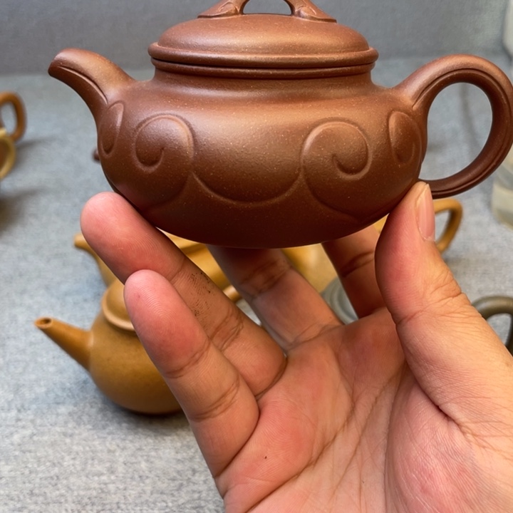 紫砂茶壶F****?全手工如意仿古