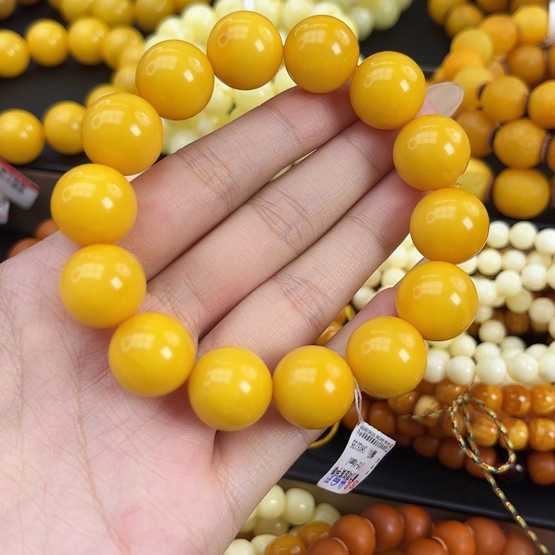 未镶嵌琥珀手链通*通蜜蜡