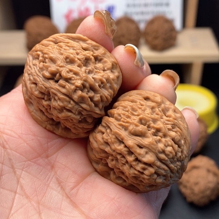 文玩核桃吊坠嘶*凹底拉丝窝头0277