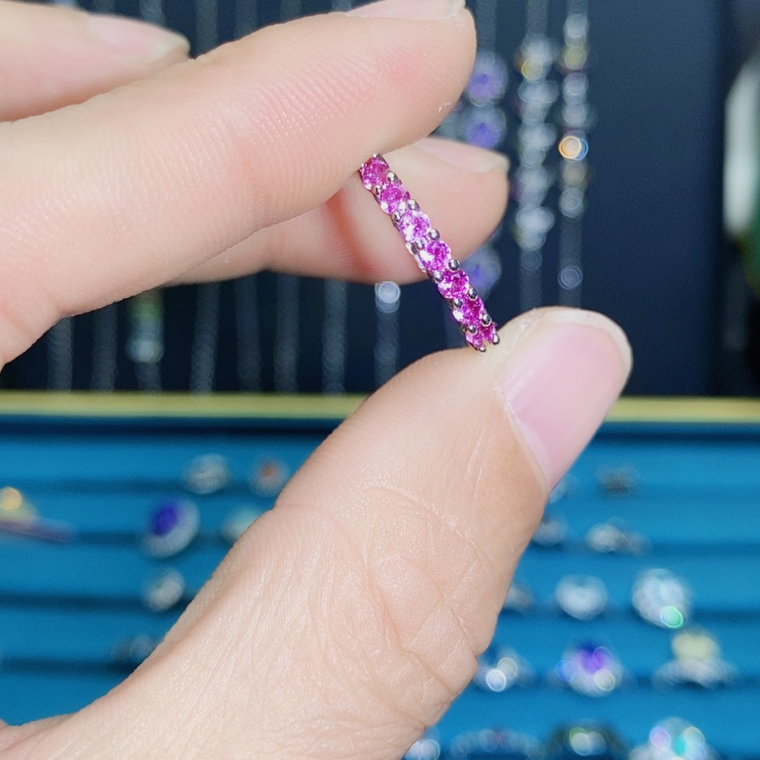 紫晶珠宝半成品银S925镶嵌