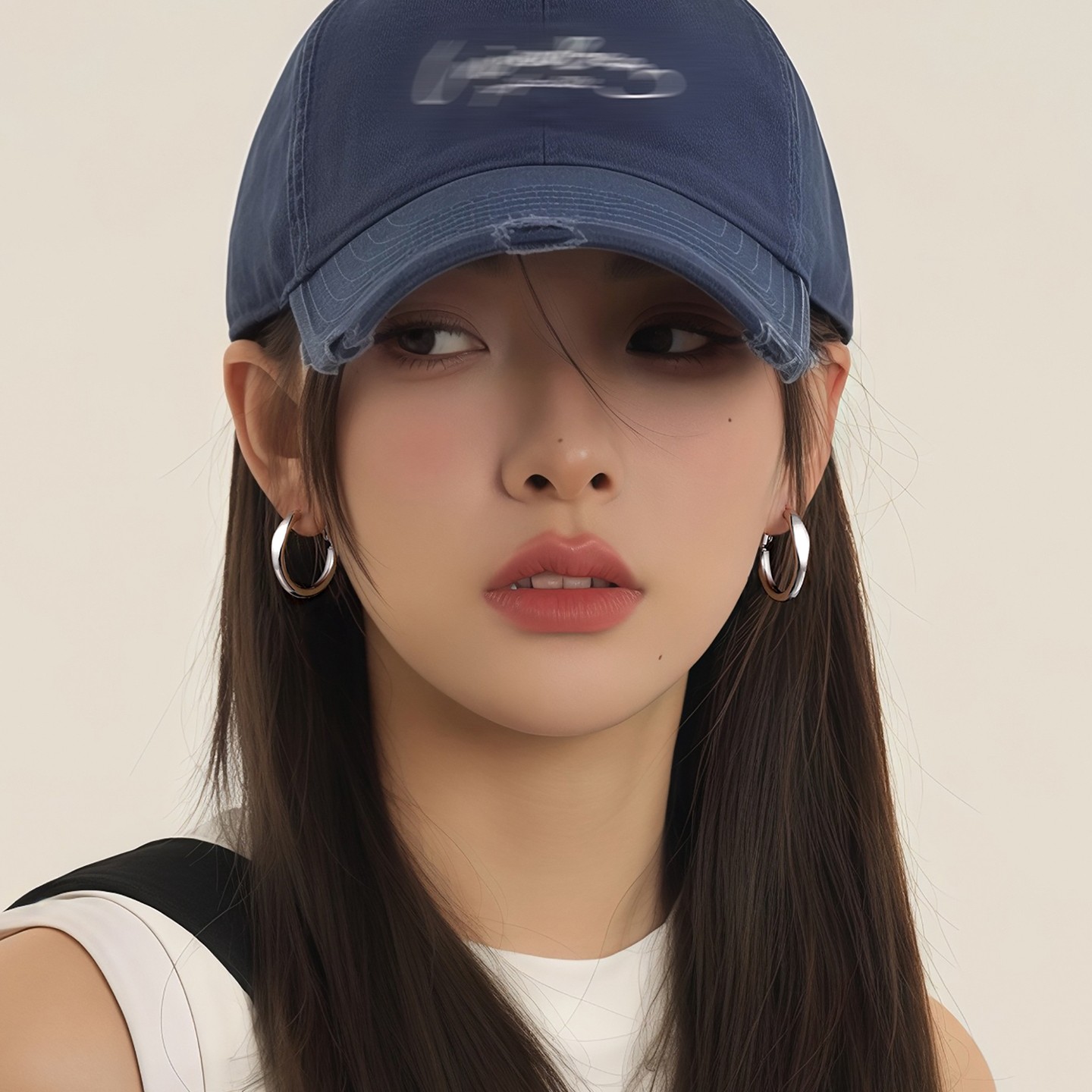 足银耳饰 999银针素圈耳环ins小众耳圈圈耳钉气质百搭光面设计感