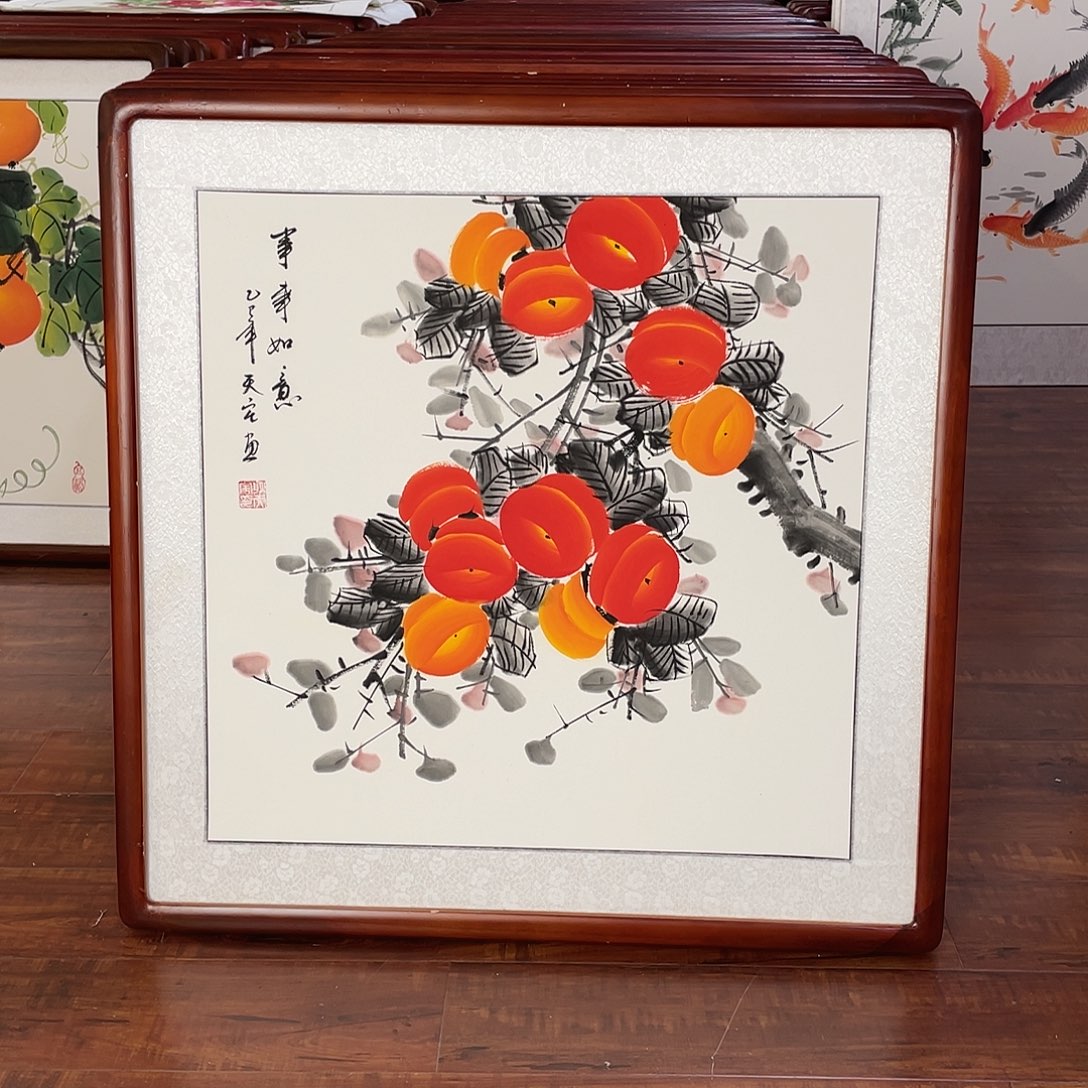 国画带框尺寸63*63厘米