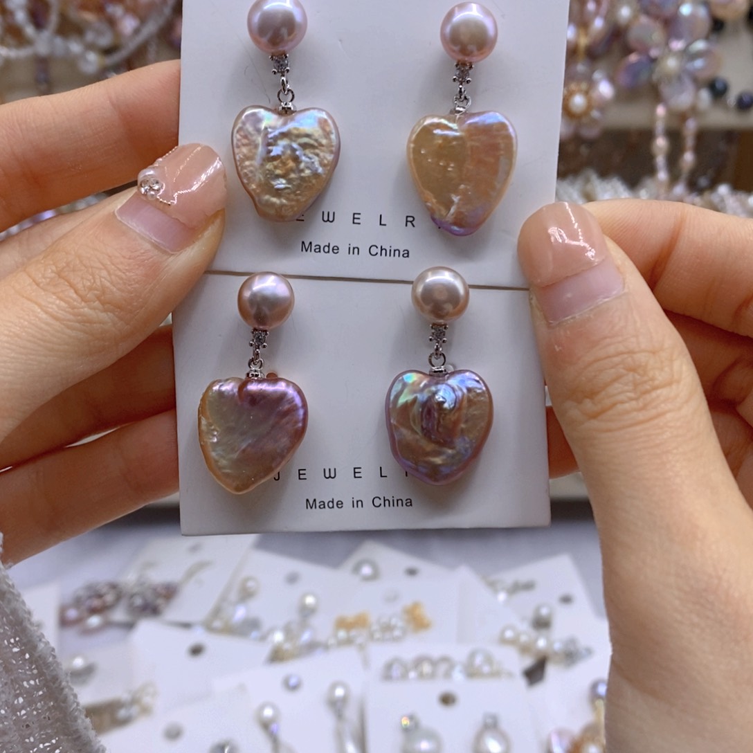 淡水珍珠耳饰未镶嵌