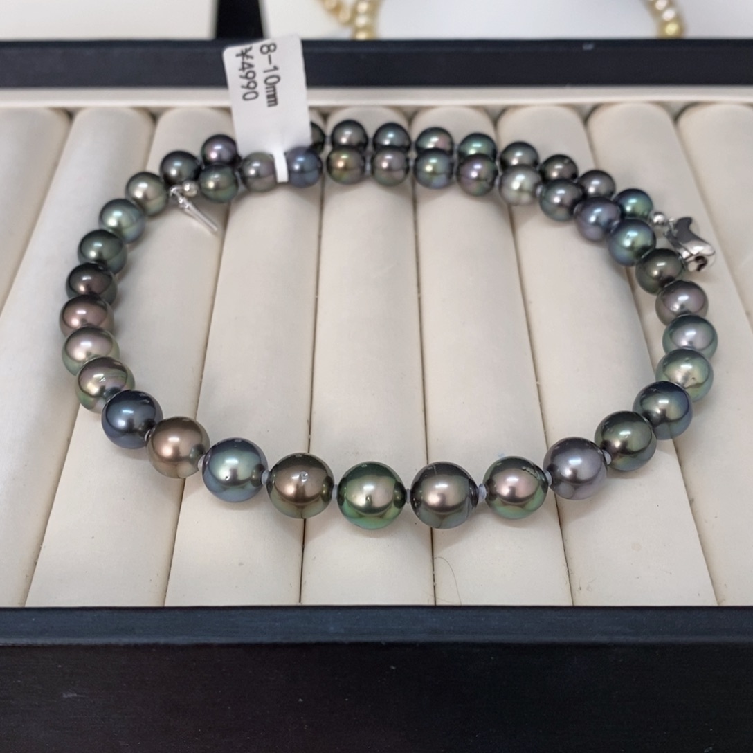 未镶嵌海水珍珠颈饰缘***容大溪地项链8-10 潘