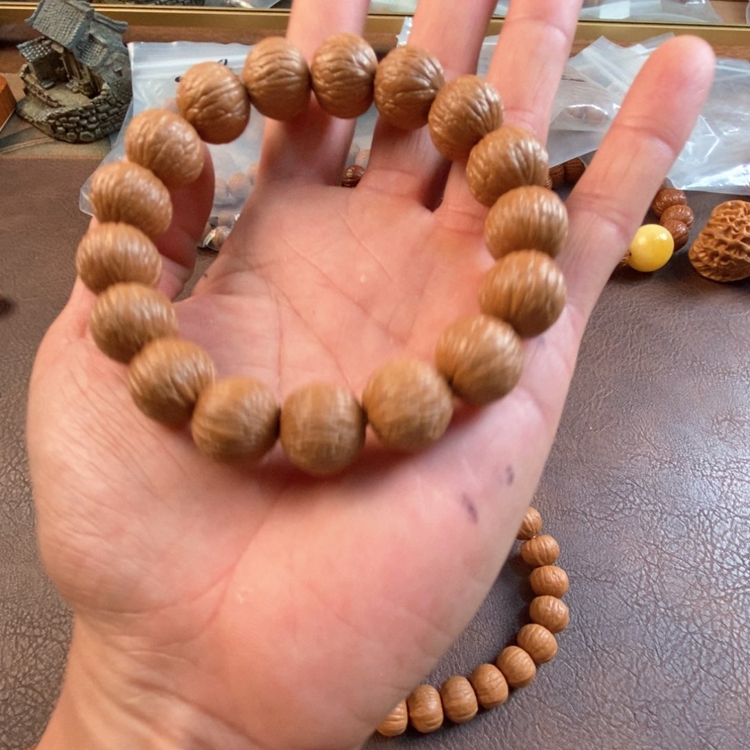 猴头核桃吊坠賞****?三维同尺凤羽15