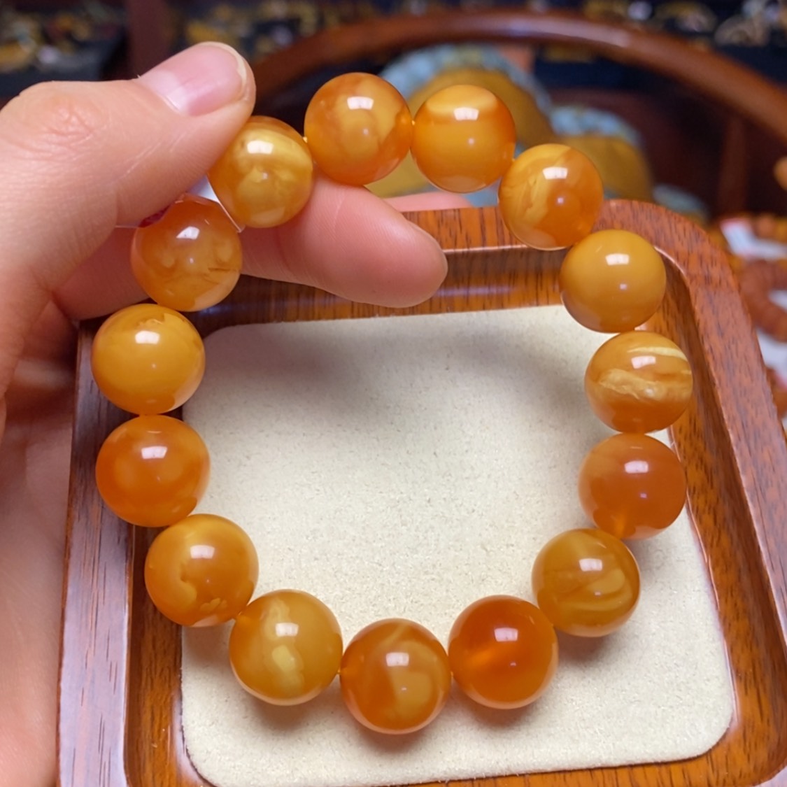 【闪购商品】蜜蜡手链未镶嵌手串