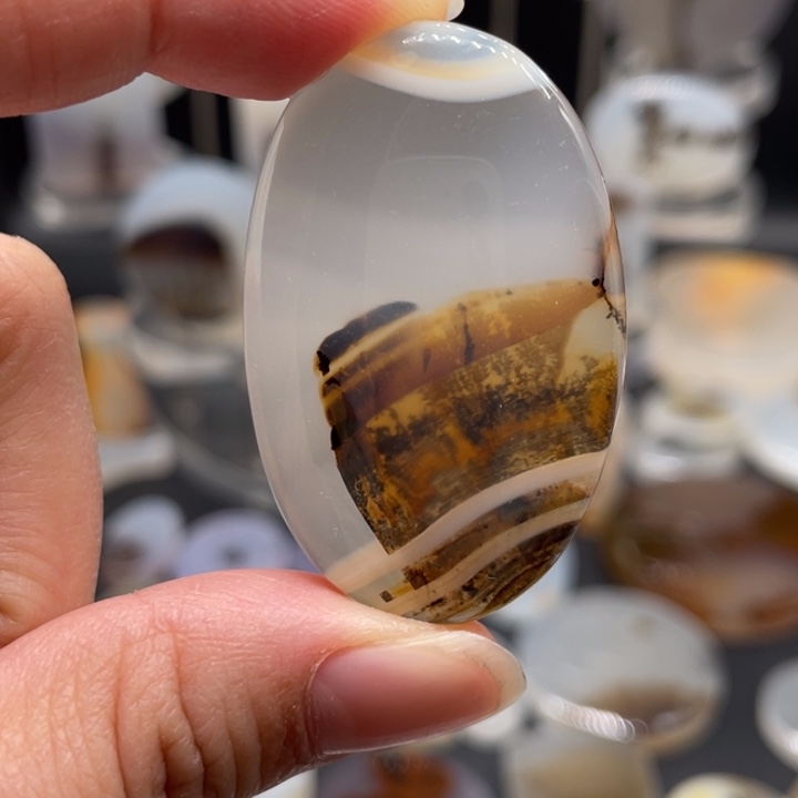 玛瑙/玉髓合金颈饰