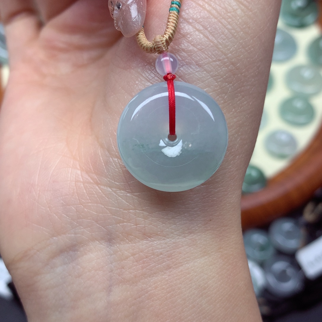 翡翠未镶嵌颈饰吊坠20.5/6.4mm