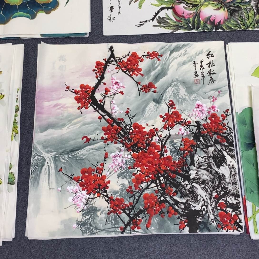 国画68✖️68山水梅花画画画画画画画