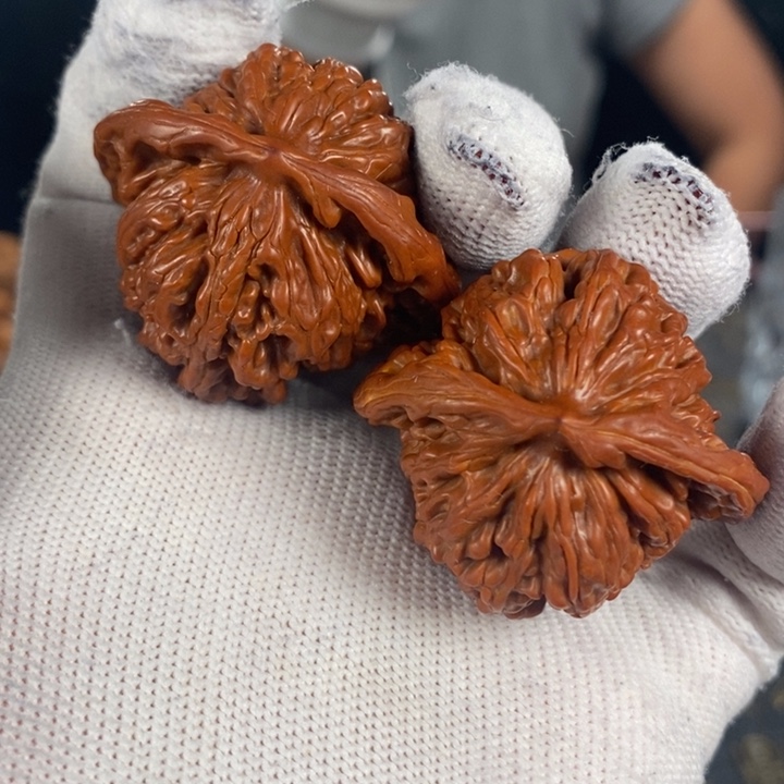 核桃四座楼一对，机刷款，瑕疵款