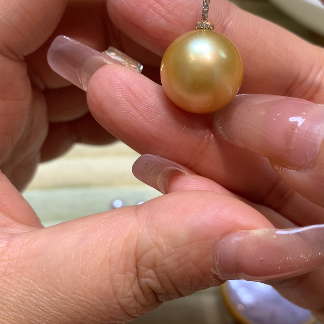 海水珍珠颈饰14K金镶嵌