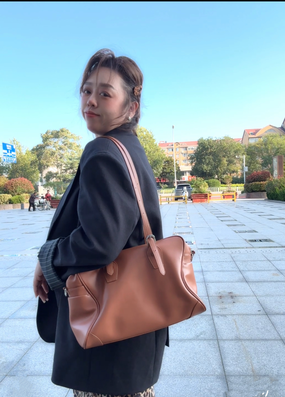 复古保龄球公文包