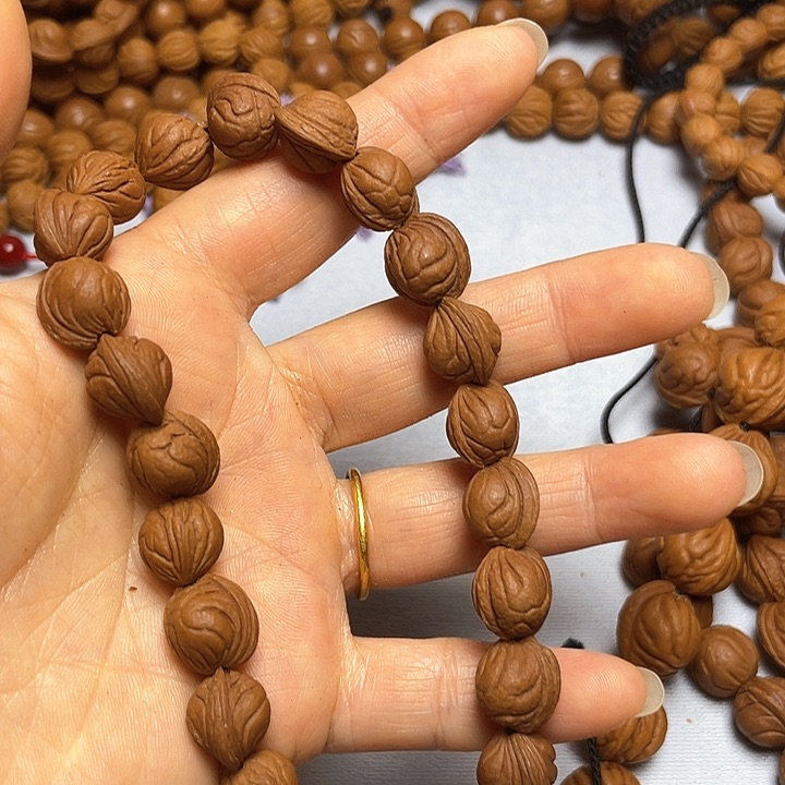 吊坠桃核辉秦岭龙纹10尺寸小龙纹手串无修