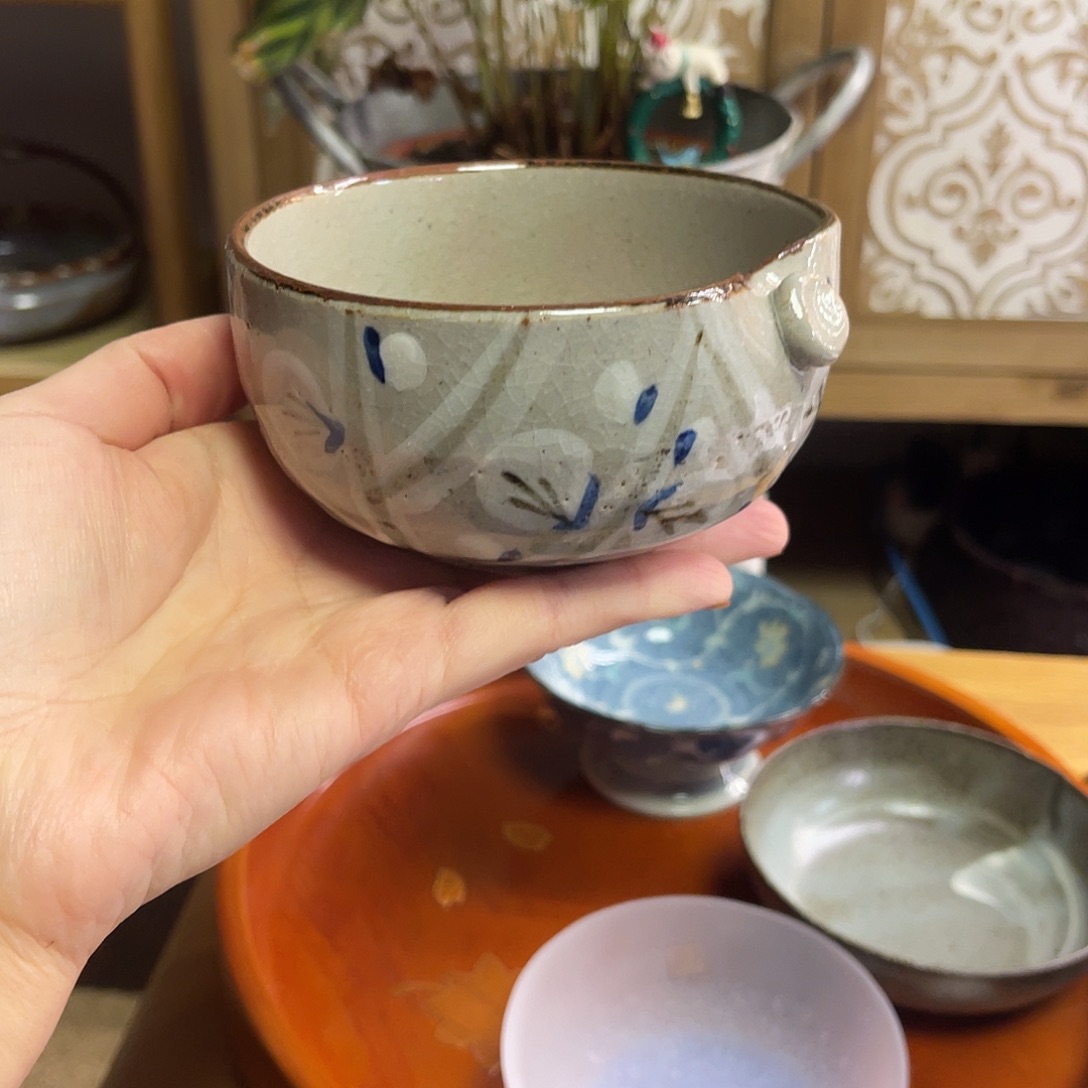 瓷片纽扣凹口钵子啊啊8