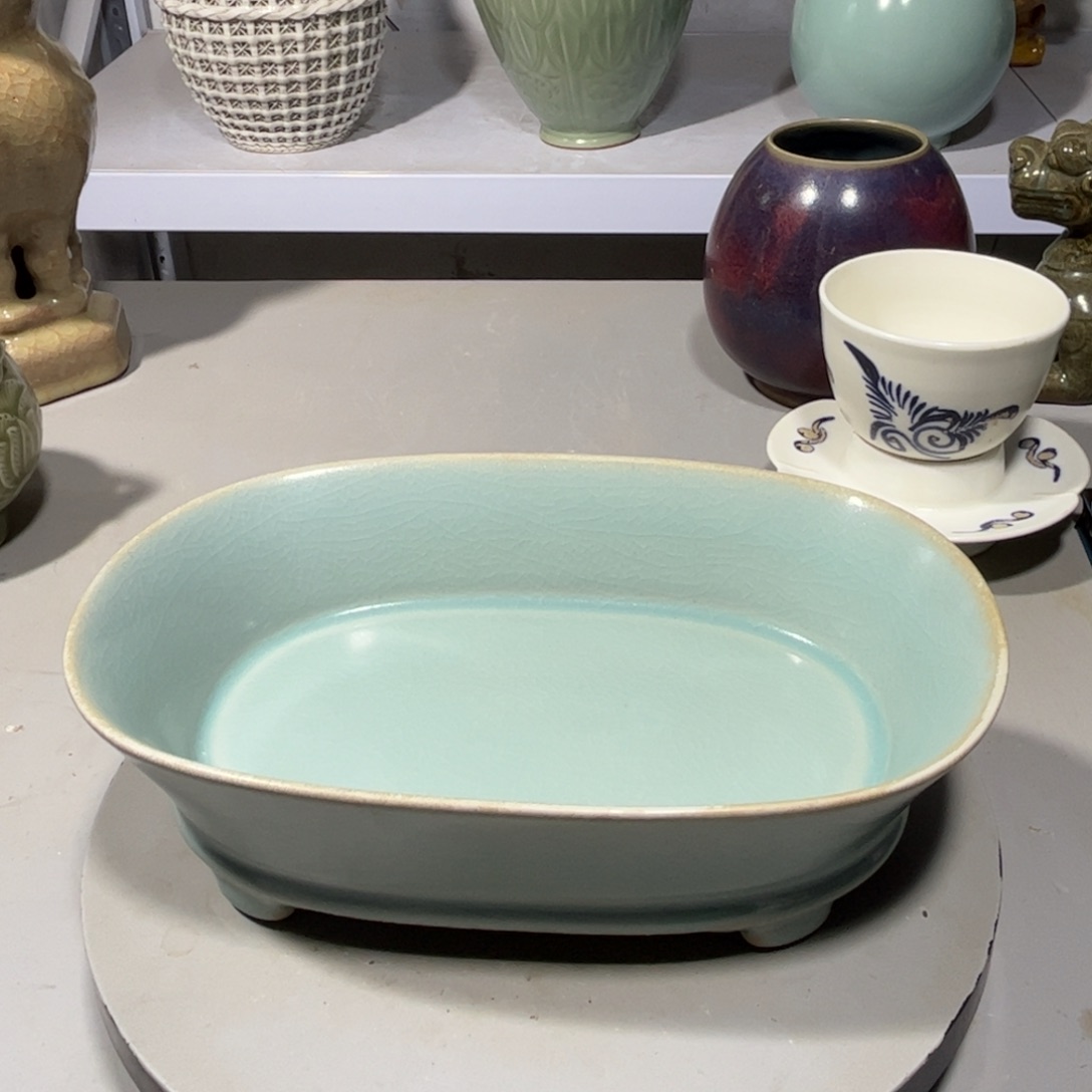 瓶不**尘汝窑瓷器品相完美