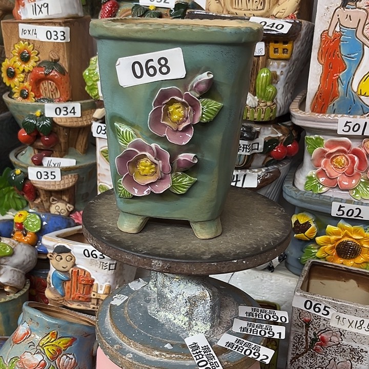 粗陶材质多肉花盆