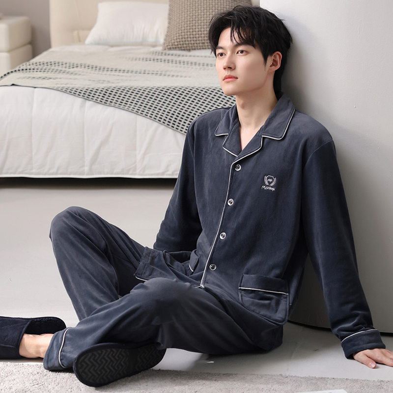 【品牌高货青沧】男士高品质海岛绒家居服时尚家居服秋冬睡衣爆款