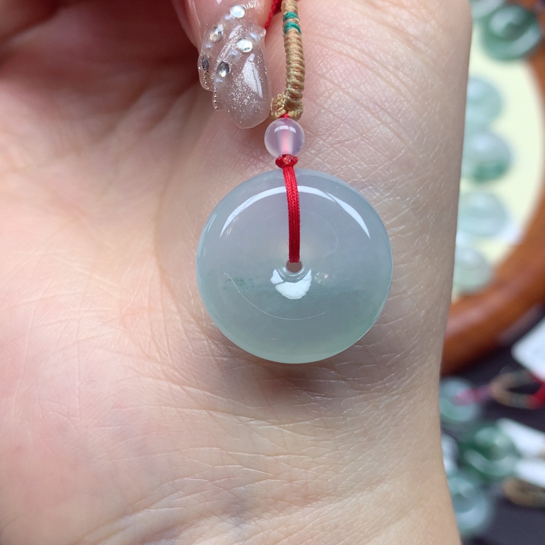 翡翠未镶嵌颈饰吊坠20.5/6.5mm