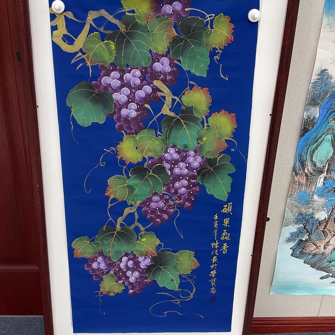 国画尺寸50X100手绘作品