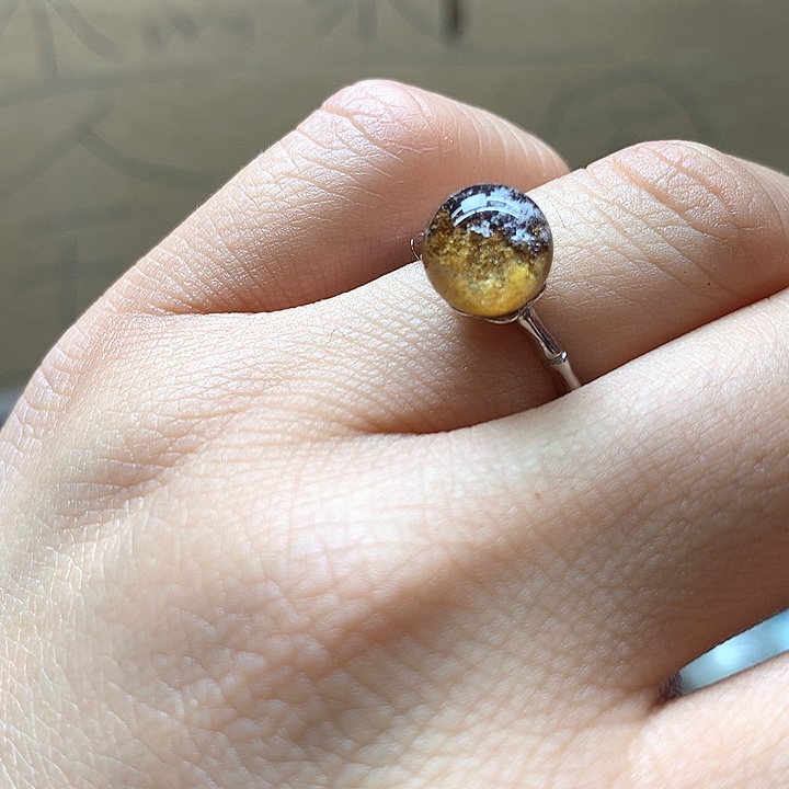 水晶水晶戒指银S925镶嵌