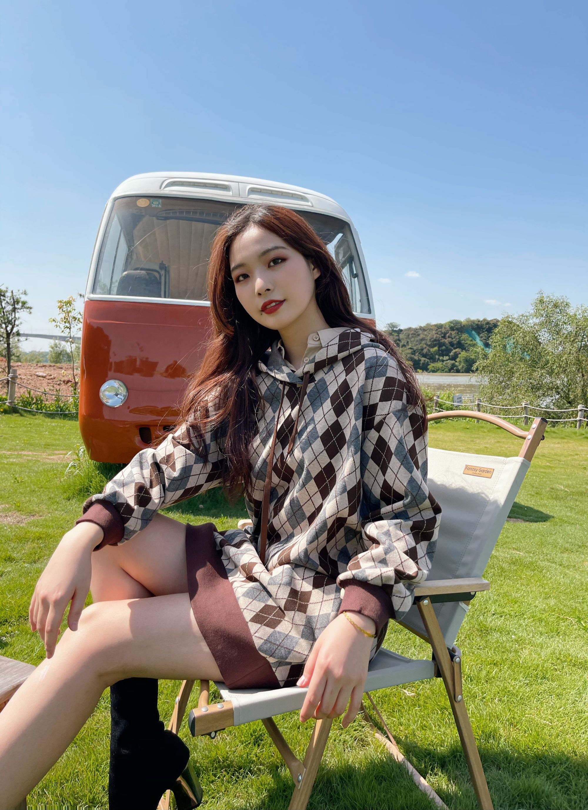 MIC木西(119)设计部样板气质洋气小众时尚上衣直播间链接格子长袖