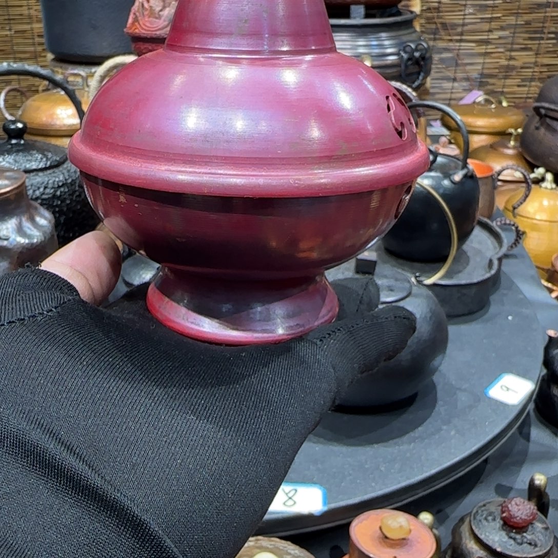 *****手串/手链鹿骨紫铜如意香炉粹火色