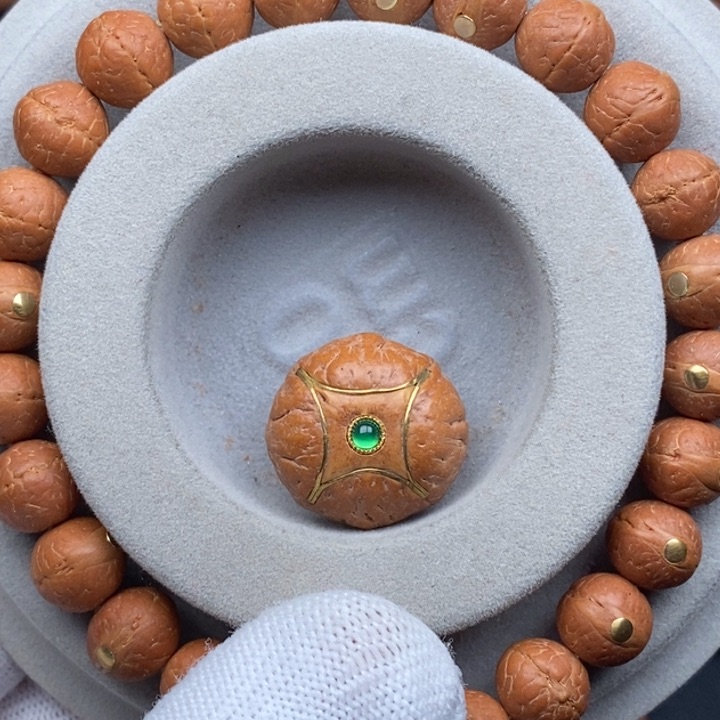 凤眼菩提手串小**?10mm铜钉款