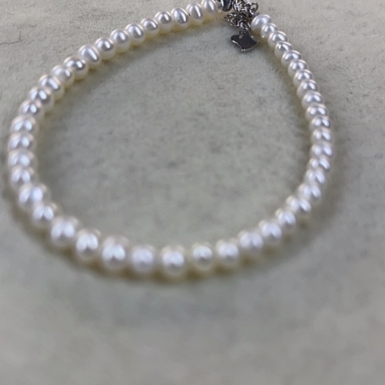 淡水珍珠颈饰银S925镶嵌