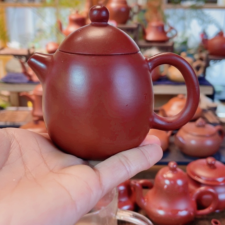 紫砂茶壶多***～潮州手工龙蛋壶