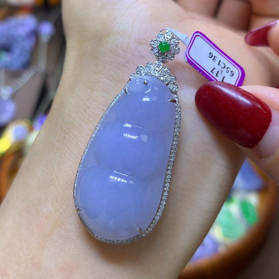 【闪购商品】翡翠颈饰18K金镶嵌翡翠