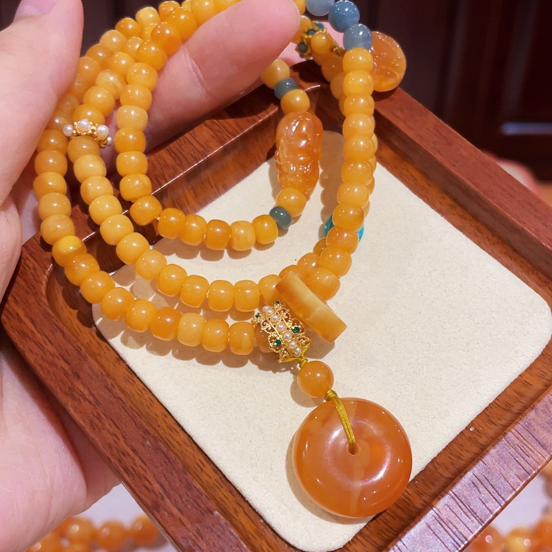 蜜蜡手链未镶嵌手串