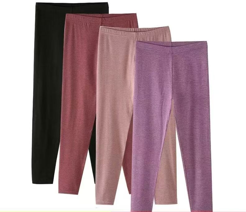 女士秋裤德绒打底裤无痕内穿外穿弹力秋冬薄款长裤