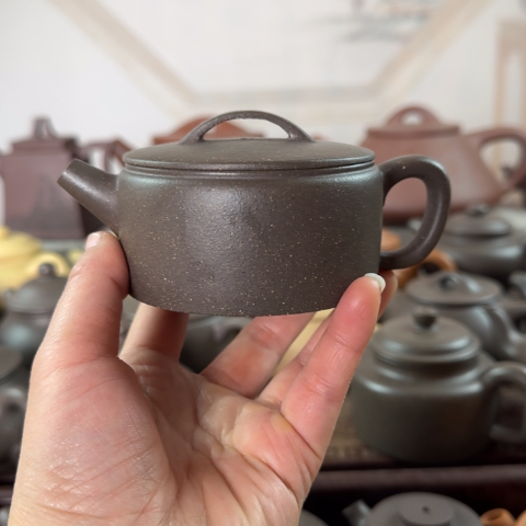 紫砂茶壶梨皮天青170cc