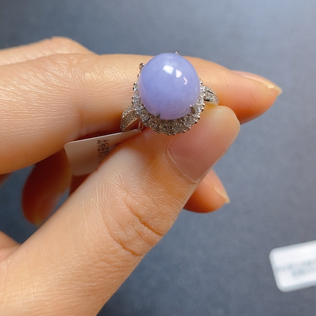 翡翠银S925镶嵌戒指