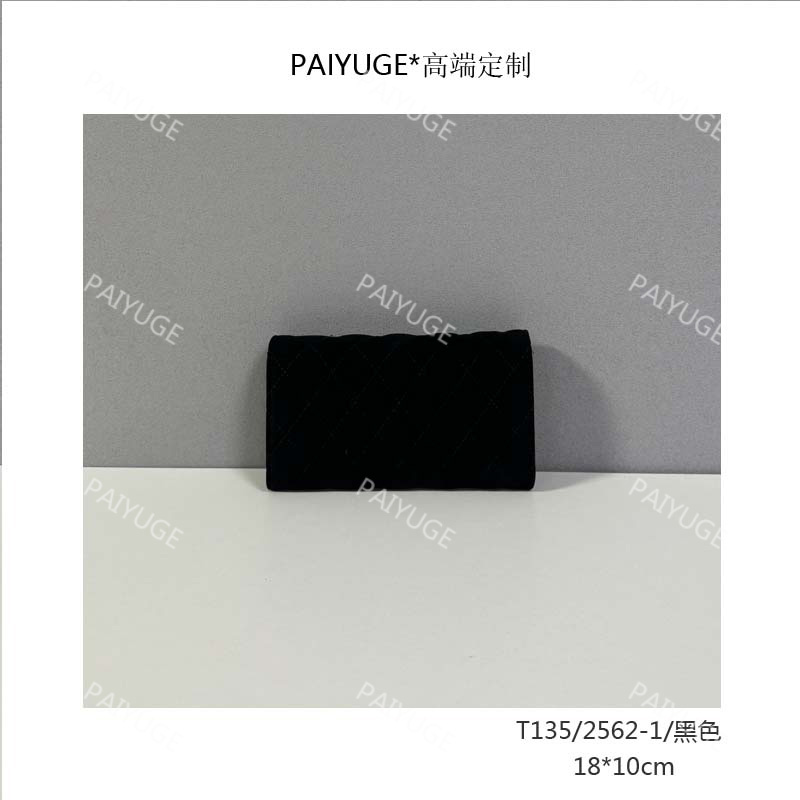 T135/2562-1/黑色Paiyuge高端订制手工时尚钱包卡包证件包1514