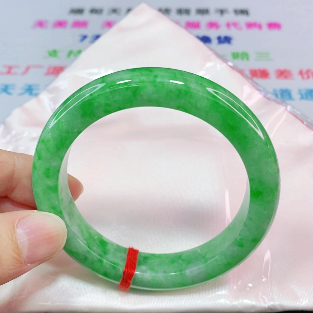 未镶嵌手镯翡翠55.8圈口正圈-货头力推