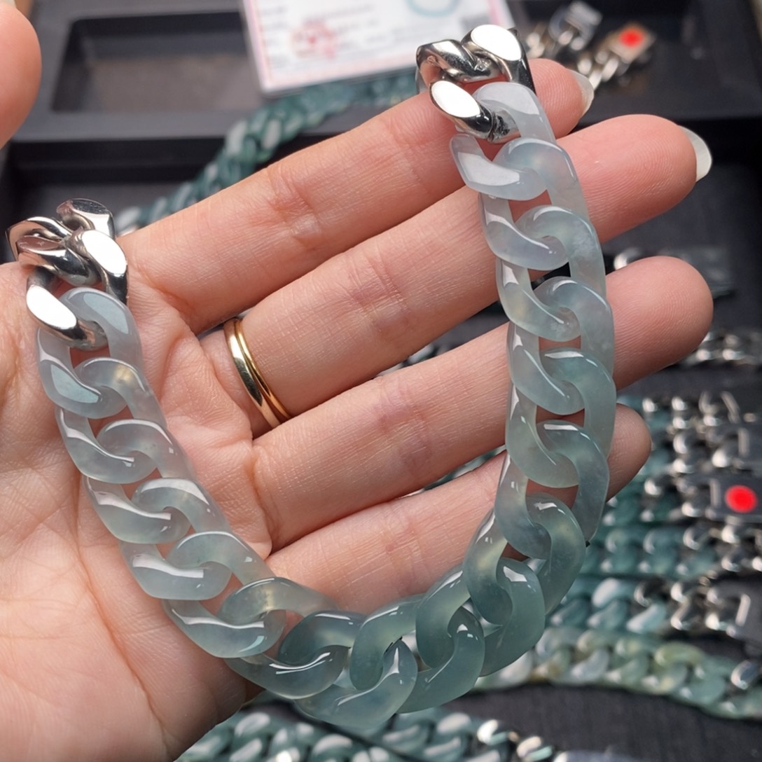 翡翠未镶嵌手链手链10001