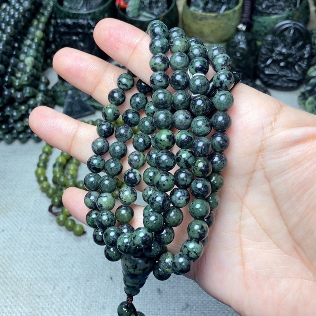 蛇纹石玉未镶嵌手链