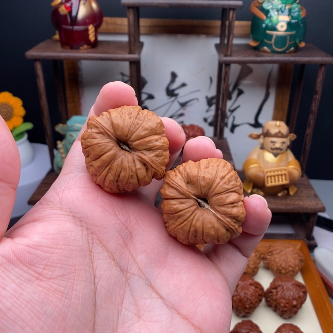 文玩核桃吊坠辜**四38尺南瓜墩文玩核桃