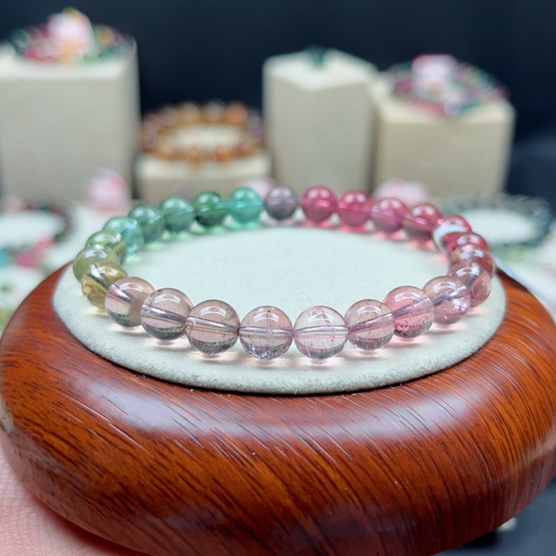 碧玺手链未镶嵌马卡龙