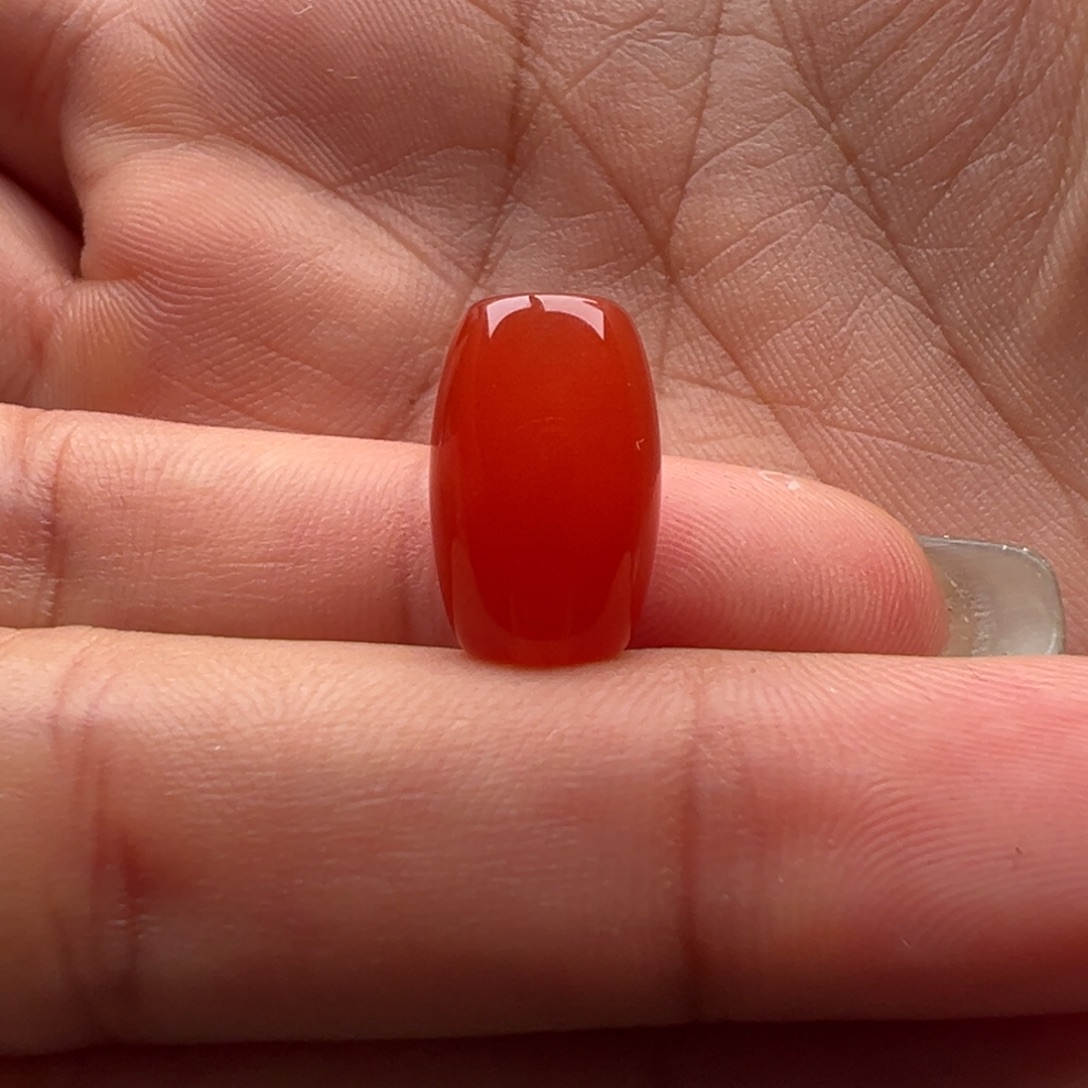 南红玛瑙未镶嵌桶珠9.4x14.6